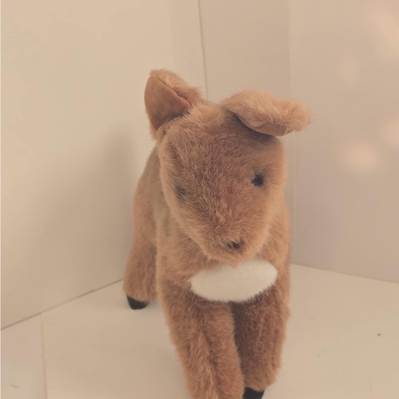 Vintage 1987 Collectible Gund Stuffed Animal Plush Deer Baby Doe Fawn - Picture 2 of 5